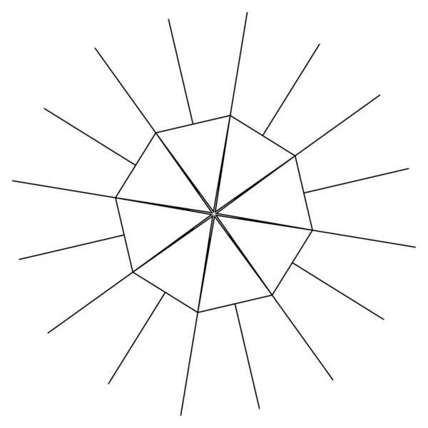 Geometrische Abstrakte Ikone Symbolmotiv — Stockvektor