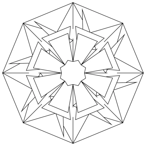 Γεωμετρική Αφηρημένη Εικόνα Μοτίβο Συμβόλων — Διανυσματικό Αρχείο