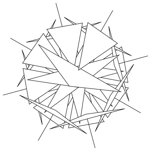 Icona Geometrica Astratta Motivo Simbolo — Vettoriale Stock