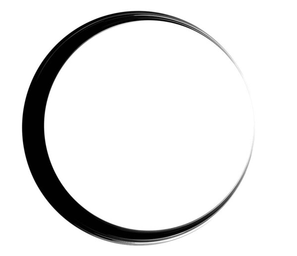 Малярная кисть, элемент окружности мазка - векторная иллюстрация запаса, клип-арт графика