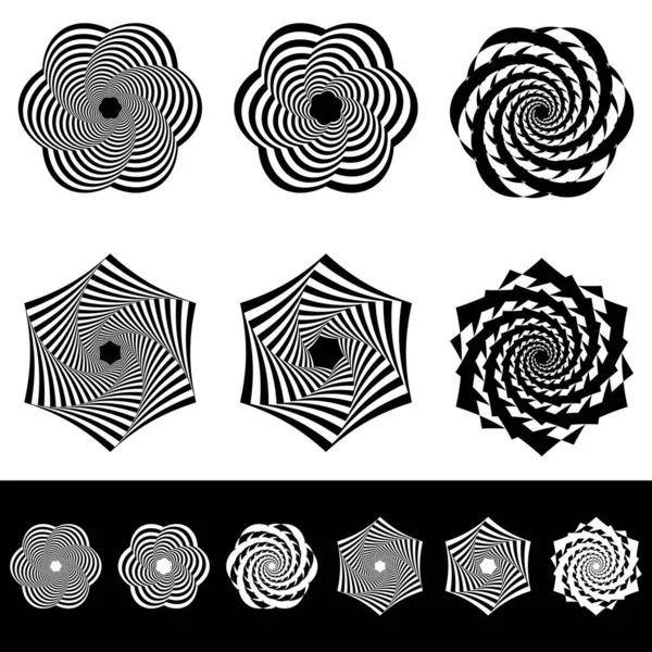 Géométrique Forme Abstraite Art Visuel Élément Conception Illustration Vectorielle Stock — Image vectorielle