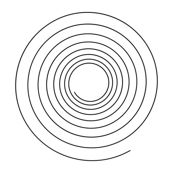 Spirales Gestaltungselement Wirbel Wirbel Wirbel Schwindel Symbol Und Symbol — Stockvektor