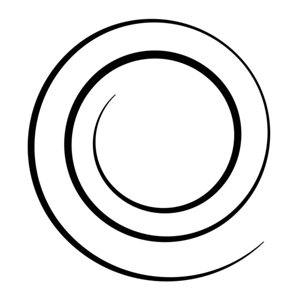 Elemento Design Espiral Rodar Girar Vórtice Ícone Vertigem Símbolo — Vetor de Stock