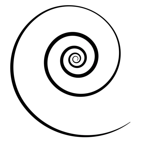 Spiral Design Element Swirl Twirl Vortex Vertigo Ikon Symbol – Stock-vektor