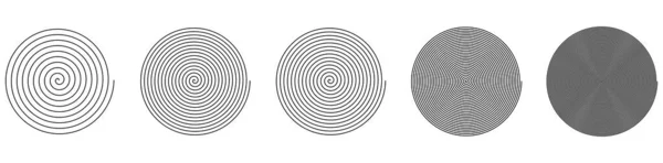 Elemento Design Espiral Rodar Rodopiar Vórtice Ícone Vertigem Símbolo Ilustração — Vetor de Stock