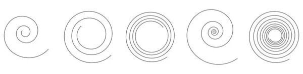 Spiral Design Element Swirl Twirl Vortex Vertigo Icon Symbol Stock — Stock Vector