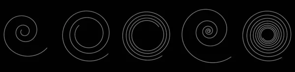 Spiral Design Element Snurra Snurra Virvel Svindel Ikon Och Symbol — Stock vektor