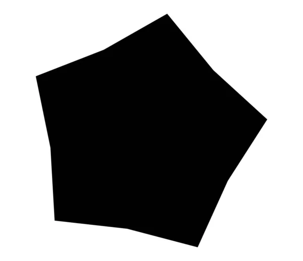 Jednoduchá Abstraktní Geometrická Forma Tvar Náhodný Hranatý Vetor Designový Prvek — Stockový vektor