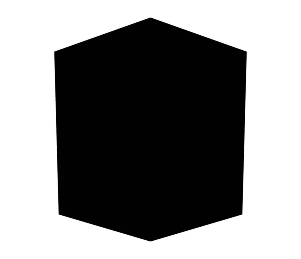 Forme Géométrique Abstraite Simple Élément Conception Veto Angulaire Aléatoire — Image vectorielle