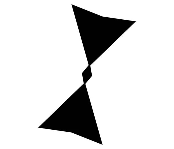 Eenvoudige Abstracte Geometrische Vorm Vorm Willekeurig Hoekig Ontwerp Element — Stockvector