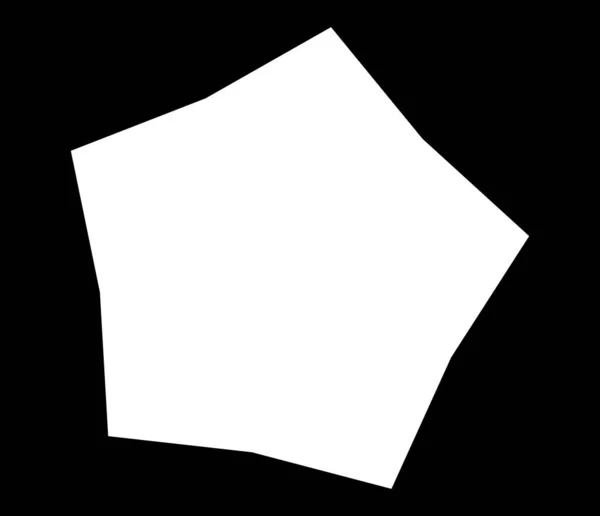 Simple Abstract Geometric Form Shape Random Angular Vetor Design Element — Stock Vector