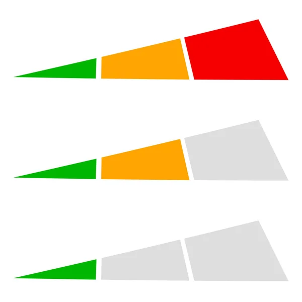 Level Progress Bar Indicator Low High Progression Guage Meter Scale ...