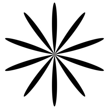 Organik şekiller. Çiçek, taç yaprağı, bitki simgesi, sembol