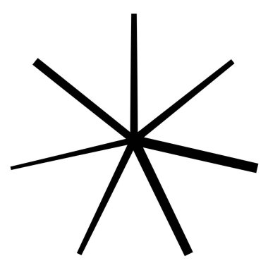 Düzensiz radyal, yayılan çizgiler. Patlama, teller, patlama elementleri. Yıldız patlaması, güneş patlaması kesişen çizgiler, çizgiler - stok vektör illüstrasyonu, klip sanatları grafikleri