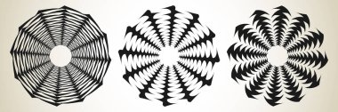 Soyut spiral, girdap, mandala, motif simgesi - stok vektör illüstrasyonu, klip- sanat grafikleri