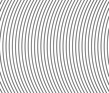 Dalgalı, dalgalı paralel çizgiler. Değişken, kıvrımlı çizgili arkaplan, desen ve doku - stok vektör illüstrasyonu, klip- sanat grafikleri