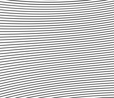 Dalgalı, dalgalı paralel çizgiler. Değişken, kıvrımlı çizgili arkaplan, desen ve doku - stok vektör illüstrasyonu, klip- sanat grafikleri