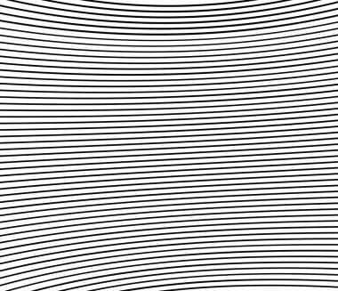 Dalgalı, dalgalı paralel çizgiler. Değişken, kıvrımlı çizgili arkaplan, desen ve doku - stok vektör illüstrasyonu, klip- sanat grafikleri