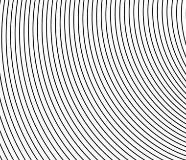 Dalgalı, dalgalı paralel çizgiler. Değişken, kıvrımlı çizgili arkaplan, desen ve doku - stok vektör illüstrasyonu, klip- sanat grafikleri