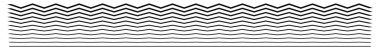 Dalgalı, dalgalı, zigzag çapraz çizgisi, çizgi ögesi (geniş) - stok vektör çizimi, klip- sanat grafikleri