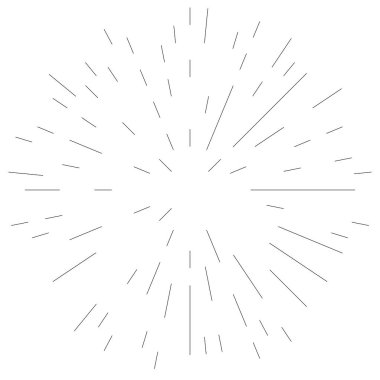 Radikal, dairesel, eşmerkezli çizgiler vektör elementi