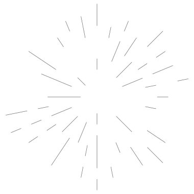 Radikal, dairesel, eşmerkezli çizgiler vektör elementi