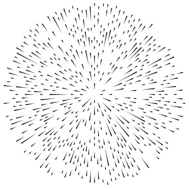 Radikal, dairesel, eşmerkezli çizgiler vektör elementi