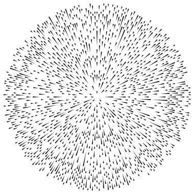 Radikal, dairesel, eşmerkezli çizgiler vektör elementi