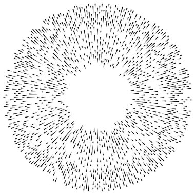 Radikal, dairesel, eşmerkezli çizgiler vektör elementi