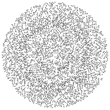 Radikal, dairesel, eşmerkezli çizgiler vektör elementi