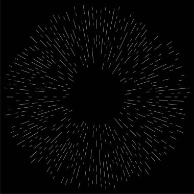 Radikal, dairesel, eşmerkezli çizgiler vektör elementi