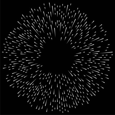 Radikal, dairesel, eşmerkezli çizgiler vektör elementi