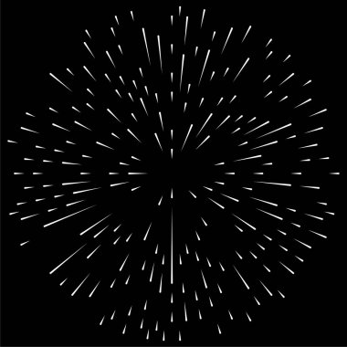 Radikal, dairesel, eşmerkezli çizgiler vektör elementi