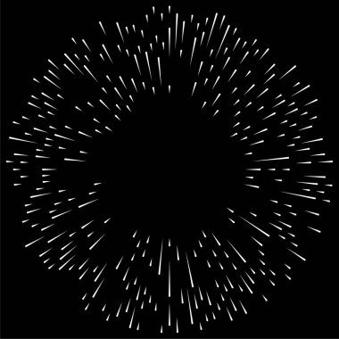 Radikal, dairesel, eşmerkezli çizgiler vektör elementi