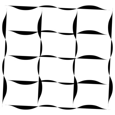 Düzensiz ızgara, rastgele çizgiler. Kareler kafes, ızgara, kafes ve pleksus deseni - stok vektör illüstrasyonu, klip- sanat grafikleri