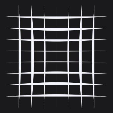 Düzensiz ızgara, rastgele çizgiler. Kareler kafes, ızgara, kafes ve pleksus deseni - stok vektör illüstrasyonu, klip- sanat grafikleri