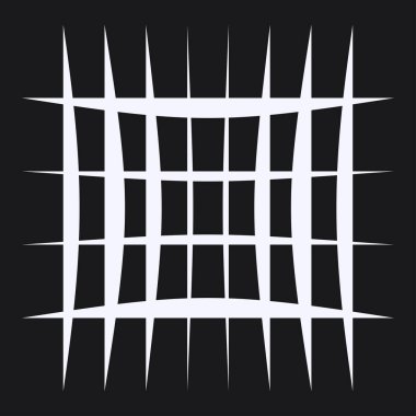 Düzensiz ızgara, rastgele çizgiler. Kareler kafes, ızgara, kafes ve pleksus deseni - stok vektör illüstrasyonu, klip- sanat grafikleri