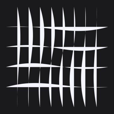 Düzensiz ızgara, rastgele çizgiler. Kareler kafes, ızgara, kafes ve pleksus deseni - stok vektör illüstrasyonu, klip- sanat grafikleri