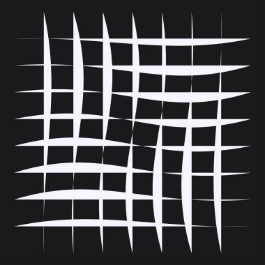 Düzensiz ızgara, rastgele çizgiler. Kareler kafes, ızgara, kafes ve pleksus deseni - stok vektör illüstrasyonu, klip- sanat grafikleri