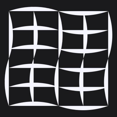 Düzensiz ızgara, rastgele çizgiler. Kareler kafes, ızgara, kafes ve pleksus deseni - stok vektör illüstrasyonu, klip- sanat grafikleri