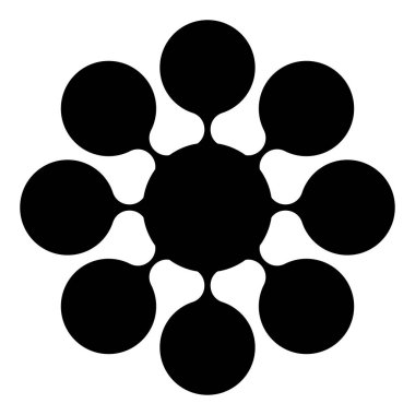 Soyut dairesel, ışıyan tasarım elemanı vektörü - stok vektör illüstrasyonu, kırpma sanatı grafikleri