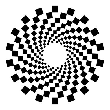 Soyut dairesel, ışıyan tasarım elemanı vektörü - stok vektör illüstrasyonu, kırpma sanatı grafikleri