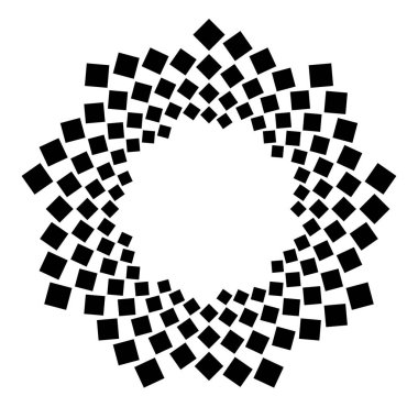 Soyut dairesel, ışıyan tasarım elemanı vektörü - stok vektör illüstrasyonu, kırpma sanatı grafikleri