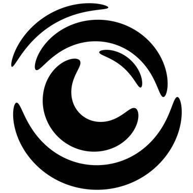 Soyut dairesel, ışıyan tasarım elemanı vektörü - stok vektör illüstrasyonu, kırpma sanatı grafikleri