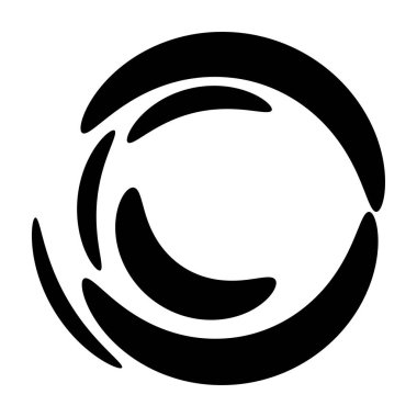 Soyut dairesel, ışıyan tasarım elemanı vektörü - stok vektör illüstrasyonu, kırpma sanatı grafikleri