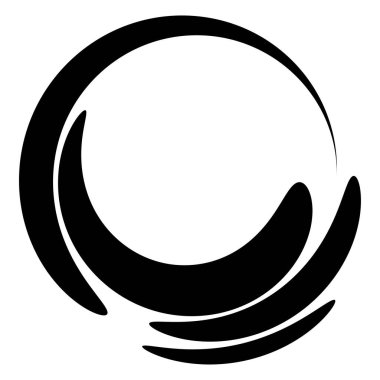 Soyut dairesel, ışıyan tasarım elemanı vektörü - stok vektör illüstrasyonu, kırpma sanatı grafikleri