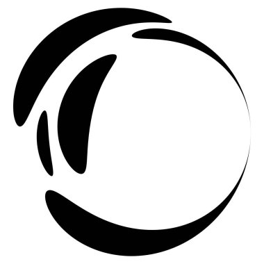 Soyut dairesel, ışıyan tasarım elemanı vektörü - stok vektör illüstrasyonu, kırpma sanatı grafikleri