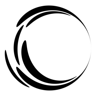 Soyut dairesel, ışıyan tasarım elemanı vektörü - stok vektör illüstrasyonu, kırpma sanatı grafikleri