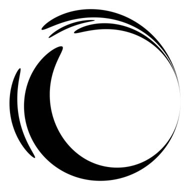 Soyut dairesel, ışıyan tasarım elemanı vektörü - stok vektör illüstrasyonu, kırpma sanatı grafikleri