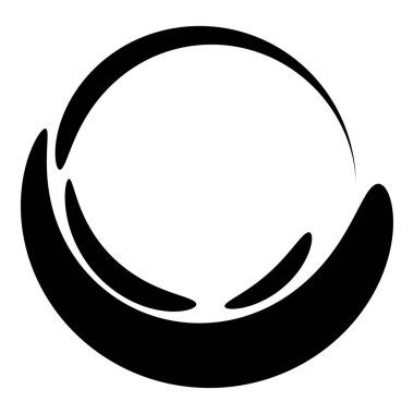 Soyut dairesel, ışıyan tasarım elemanı vektörü - stok vektör illüstrasyonu, kırpma sanatı grafikleri